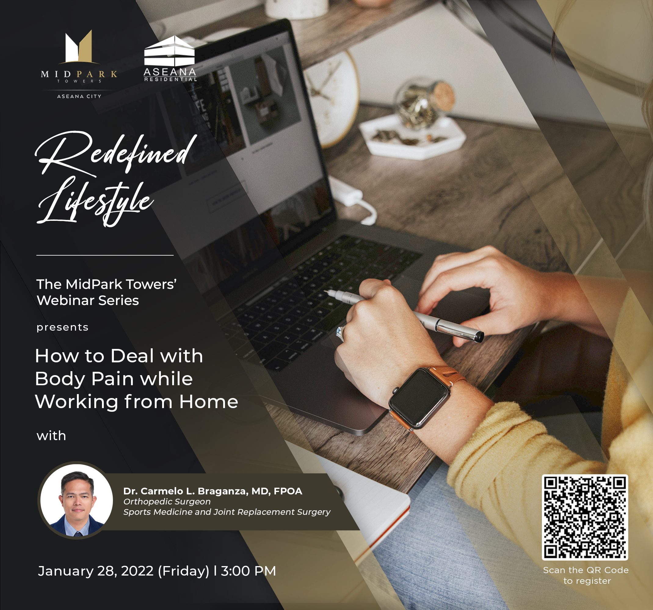 [WEBINAR] MidPark Towers Redefined Lifestyle Webinar: How to Deal with Body Pain While Working from Home